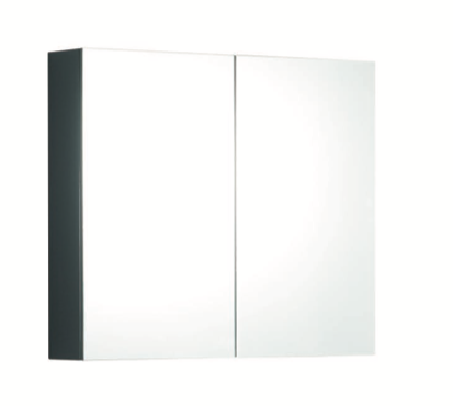 KDK 900mm Mirror Cabinet 100% Waterproof Pvc Dark Grey